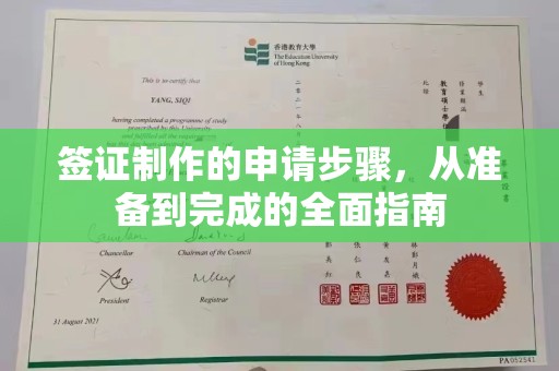 交口签证制作的申请步骤，从准备到完成的全面指南